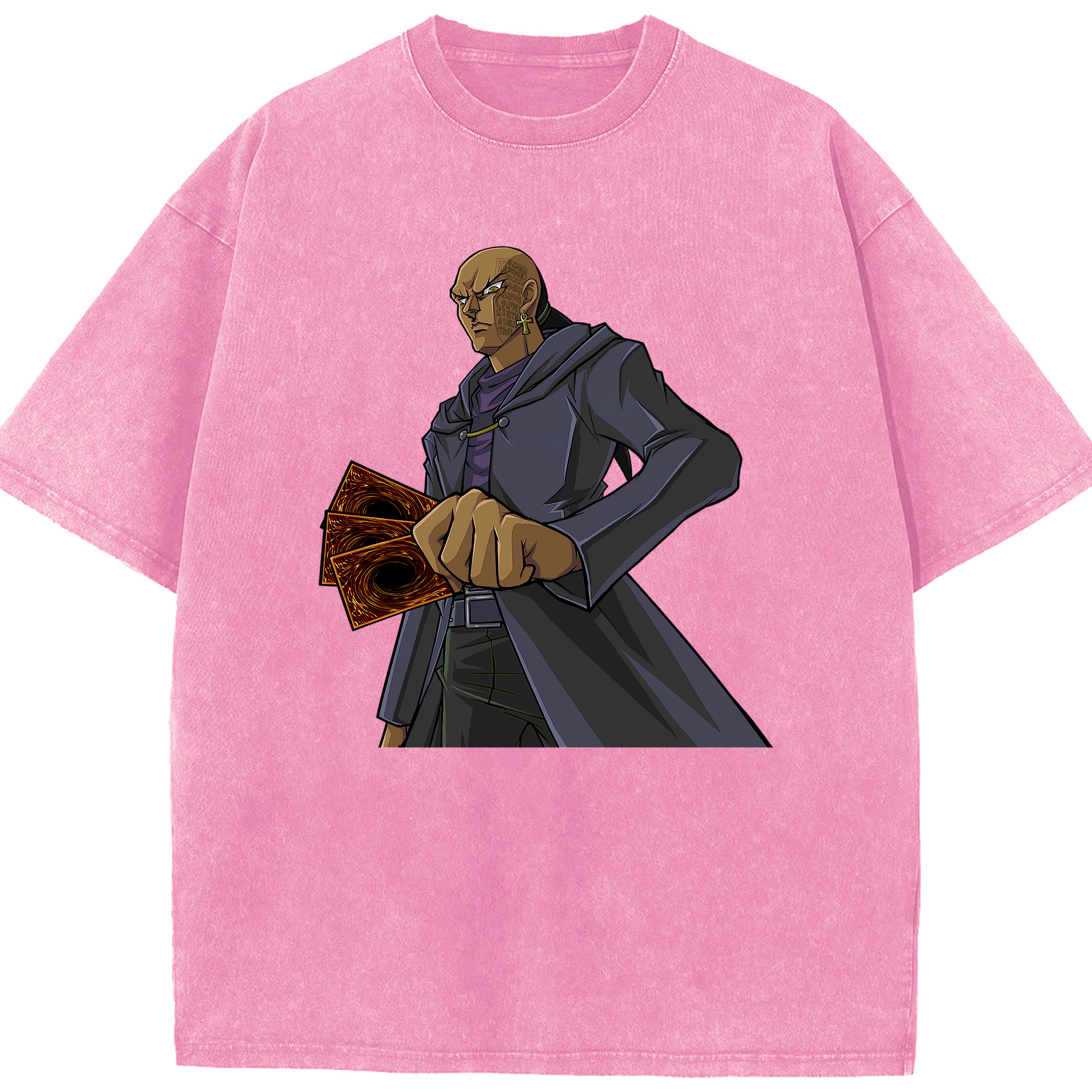 （画像用） 遊☆戯☆王 Yu-Gi-Oh! 綿100% ヴィンテージ風 半袖Tシャツ（フロントプリント）